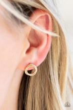 Load image into Gallery viewer, Simple Radiance Gold Earrings - Paparazzi Accessories

