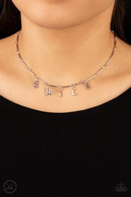 Load image into Gallery viewer, Say My Name Silver Necklace - Paparazzi Accessories
