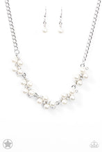 Load image into Gallery viewer, Love Story White Blockbuster Necklace -Paparazzi Accessories
