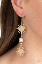 Load image into Gallery viewer, Solar Soul Gold Earrings - Paparazzi Accessories
