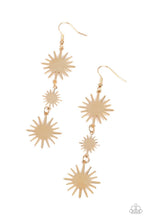 Load image into Gallery viewer, Solar Soul Gold Earrings - Paparazzi Accessories
