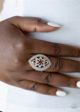 Load image into Gallery viewer, Glammed Up Gardens Red Ring - Paparazzi Accessories
