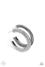 Load image into Gallery viewer, Dazzling Dynamo Black Earrings - Paparazzi Accessories
