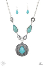 Load image into Gallery viewer, Saguaro Soul Trek Blue Necklace - Paparazzi Accessories
