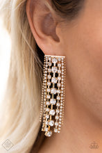 Load image into Gallery viewer, Starry Streamers Gold Earrings - Paparazzi Accessories
