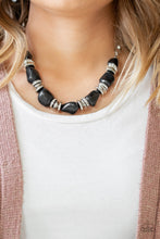 Load image into Gallery viewer, Stunningly Stone Age Black Necklace - Paparazzi Accessories

