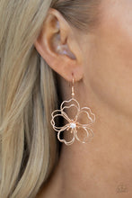 Load image into Gallery viewer, Petal Power Rose Gold Earrings - Paparazzi Accessories
