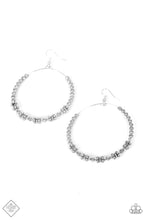 Load image into Gallery viewer, Simple Synchrony Silver Earrings - Paparazzi Accessories
