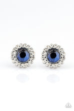 Load image into Gallery viewer, Floral Glow Blue Earrings - Paparazzi Accessories
