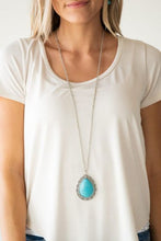 Load image into Gallery viewer, Full Frontier Blue Necklace - Paparazzi Accessories

