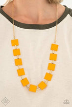 Load image into Gallery viewer, Hello, Material Girl Orange Necklace - Paparazzi Accessories
