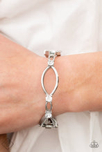 Load image into Gallery viewer, Interwoven Illusion White Bracelet - Paparazzi Accessories
