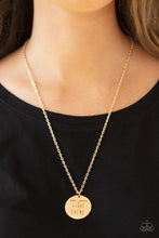 Load image into Gallery viewer, Light It Up Gold Necklace - Paparazzi Accessories

