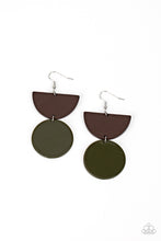 Load image into Gallery viewer, Beach Bistro Green Earrings - Paparazzi Accessories
