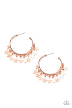 Load image into Gallery viewer, Happy Independence Day Copper Earrings - Paparazzi Accessories
