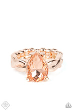 Load image into Gallery viewer, Law Of Attraction Rose Gold Ring - Paparazzi Accessories
