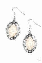 Load image into Gallery viewer, Desert Harvest White Earrings - Paparazzi Accessories
