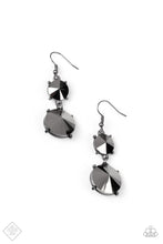 Load image into Gallery viewer, Sizzling Showcase Black Earrings - Paparazzi Accessories
