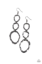 Load image into Gallery viewer, So OVAL It Black Earrings - Paparazzi Accessories

