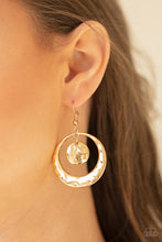 Load image into Gallery viewer, Rounded Radiance Gold Earrings - Paparazzi Accessories
