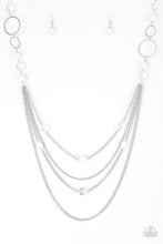 Load image into Gallery viewer, Bubbly Bright White Necklace - Paparazzi Accessories
