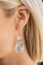 Load image into Gallery viewer, Ocean Orchard Green Earrings - Paparazzi Accessories
