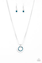 Load image into Gallery viewer, Front and CENTERED Blue Necklace - Paparazzi Accessories
