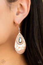 Load image into Gallery viewer, Tranquil Trove Rose Gold Earrings - Paparazzi Accessories
