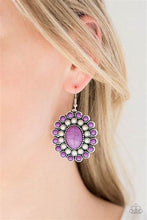 Load image into Gallery viewer, Stone Solstice Purple Earrings - Paparazzi Accessories
