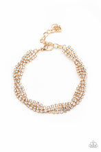 Load image into Gallery viewer, Braided Twilight Gold Bracelet - Paparazzi Accessories
