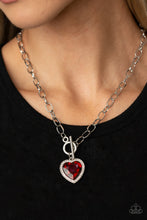Load image into Gallery viewer, Check Your Heart Rate Red Necklace - Paparazzi Accessories
