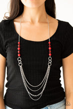 Load image into Gallery viewer, Vividly Vivid Red Necklace Paparazzi 

