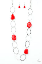 Load image into Gallery viewer, Modern Day Malibu Red Necklace - Paparazzi Accessories
