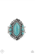 Load image into Gallery viewer, Rustler Road Blue Ring - Paparazzi Accessories

