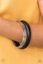 Load image into Gallery viewer, Adventurous Attitude Black Bracelet - Paparazzi Accessories
