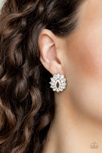 Load image into Gallery viewer, Brighten The Moment White Post Earrings Paparazzi 
