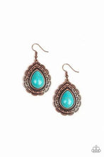 Load image into Gallery viewer, Mountain Mover Copper Earrings - Paparazzi Accessories

