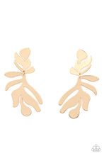 Load image into Gallery viewer, Palm Picnic Gold Earrings - Paparazzi Accessories
