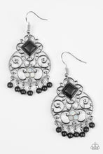Load image into Gallery viewer, Western Wonder Black Earrings  - Paparazzi Accessories
