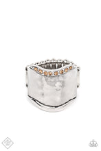 Load image into Gallery viewer, Brilliantly Bordered Brown Ring - Paparazzi Accessories

