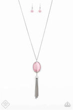 Load image into Gallery viewer, Tasseled Tranquility Pink Necklace - Paparazzi Accessories
