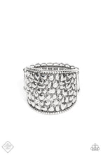 Load image into Gallery viewer, Dotted Decorum Silver Ring - Paparazzi Accessories
