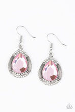Load image into Gallery viewer, Grandmaster Shimmer Pink Earrings - Paparazzi Accessories
