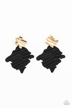 Load image into Gallery viewer, Crimped Couture Gold Post Earrings - Paparazzi Accessories
