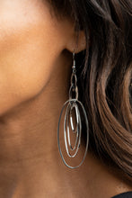 Load image into Gallery viewer, OVAL The Moon Silver Earrings Paparazzi 
