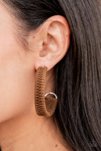 Load image into Gallery viewer, Rural Guru Brown Earrings - Paparazzi Accessories
