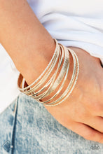 Load image into Gallery viewer, Circlet Circus Gold Bracelet - Paparazzi Accessories
