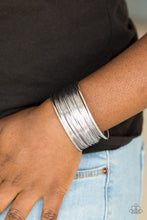 Load image into Gallery viewer, Wire Warrior Silver Bracelet Paparazzi 
