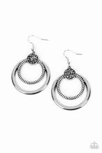 Load image into Gallery viewer, Spun Out Opulence Silver Earrings - Paparazzi Accessories
