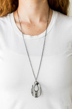 Load image into Gallery viewer, Stop, TEARDROP, and Roll Black Necklace - Paparazzi Accessories
